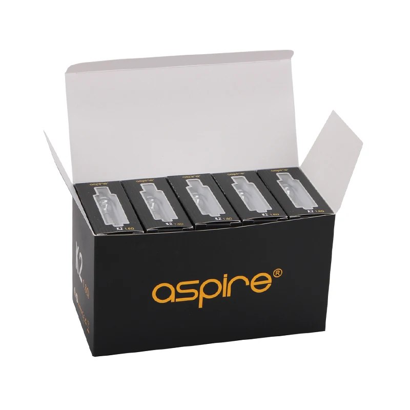 Original Aspire K2 Tank 1.8ml with Organic Cotton Coil Head Atomizer For Electronic Cigarette Aspire K2 MOD Battery Kit BVC Tank A1 Coil 02