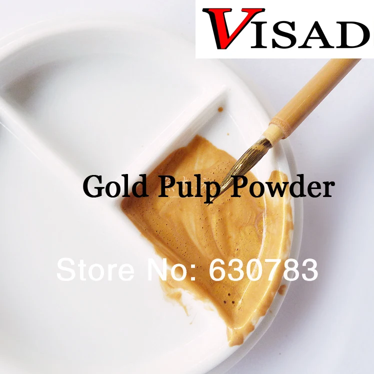 100ml VISAD Gold dust Glue Painting And Calligraphy Water color Paints Gold Pulp Powder Gouache paint