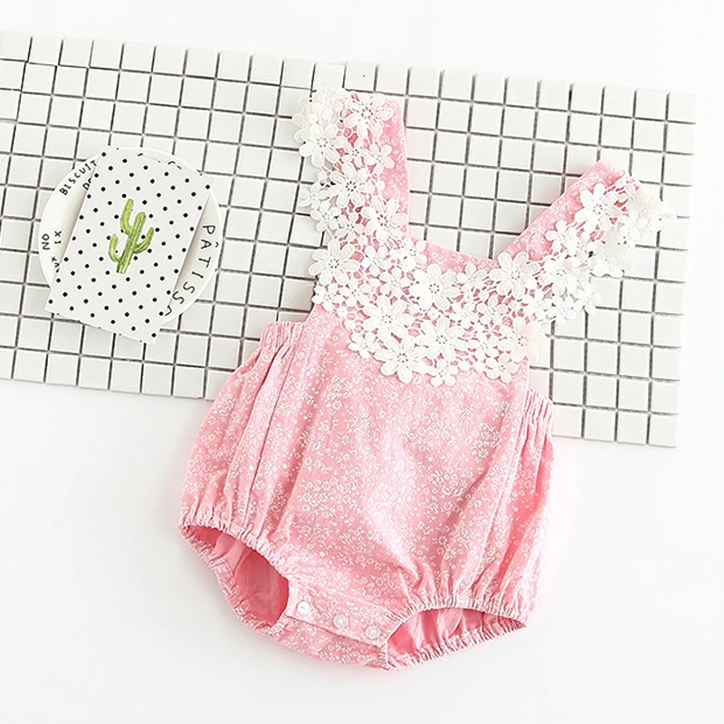 2018 blase Sommer Rosa Farbe Verbunden Bekleidungs Haus Prinzessin Süße Klettern Kleidung Kleine Mädchen Spitze Kleid