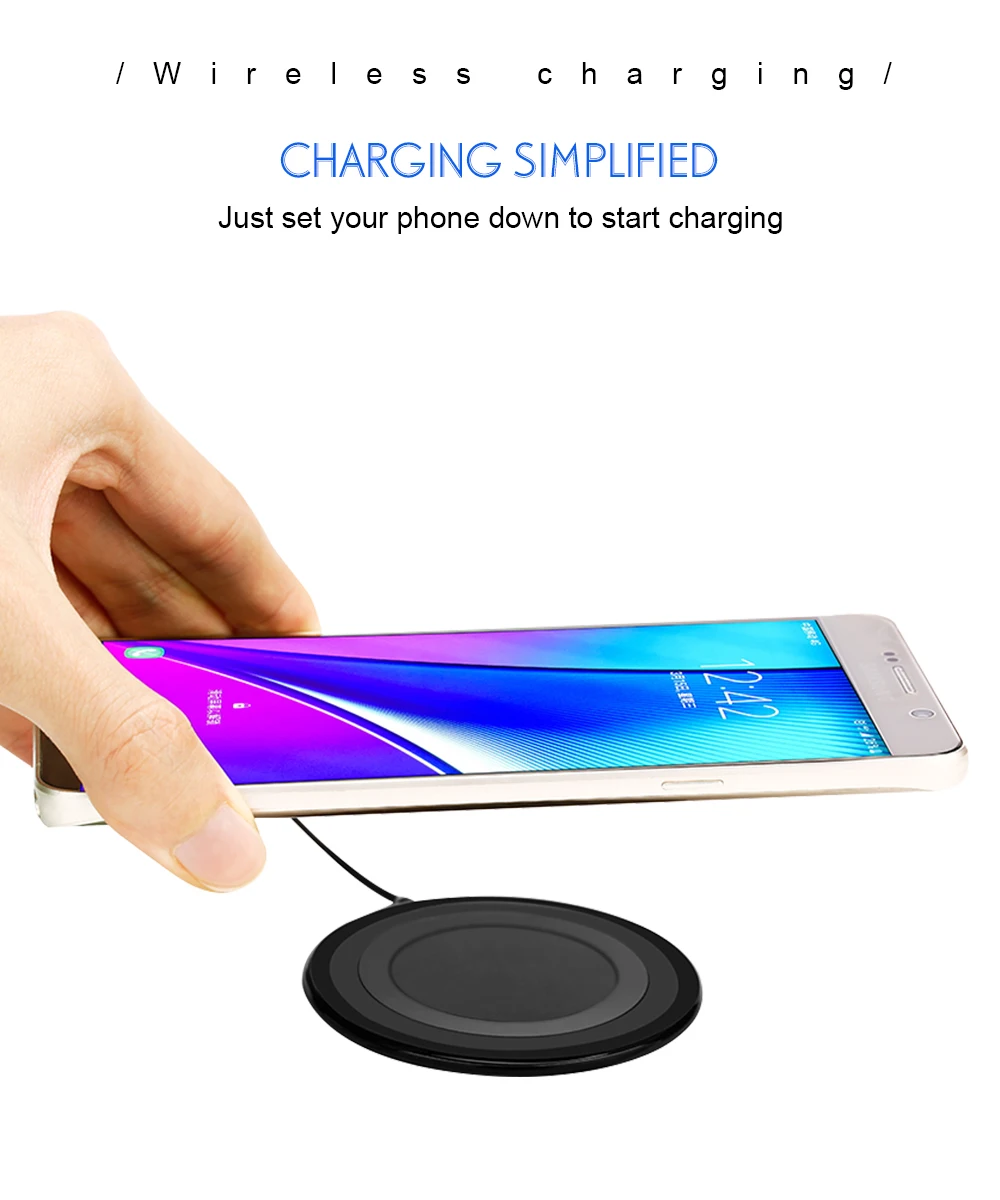 PORTEFEUILLE Qi Wireless Charger For Huawei Mate 20 Pro Mates For Samsung S8 S9 S10 Plus S7 S6 Edge Note 8 9 7 Induction Charger (3)