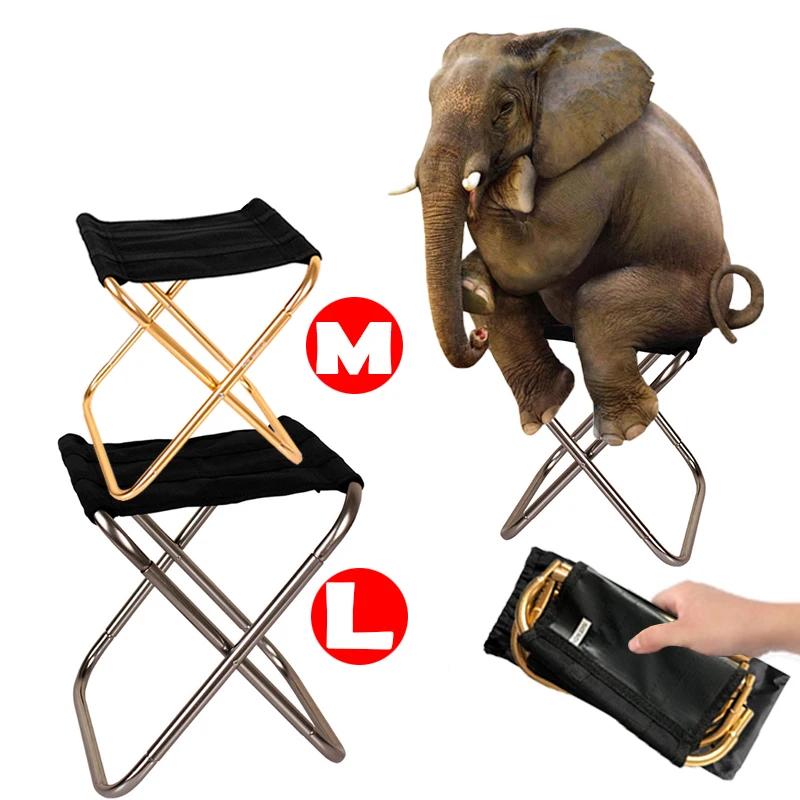 Folding Fishing Chair Lightweight Picnic Camping Chair Foldable Aluminium Cloth Outdoor Portable Easy To Carry Fishing Tools