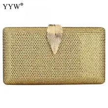 Золотая вечерняя сумочка, роскошные хрустальные стразы, сумочка, розовый вечерний клатч, сумочка для невесты, выпускного, вечерняя сумочка, Хрустальная коробка, клатчи