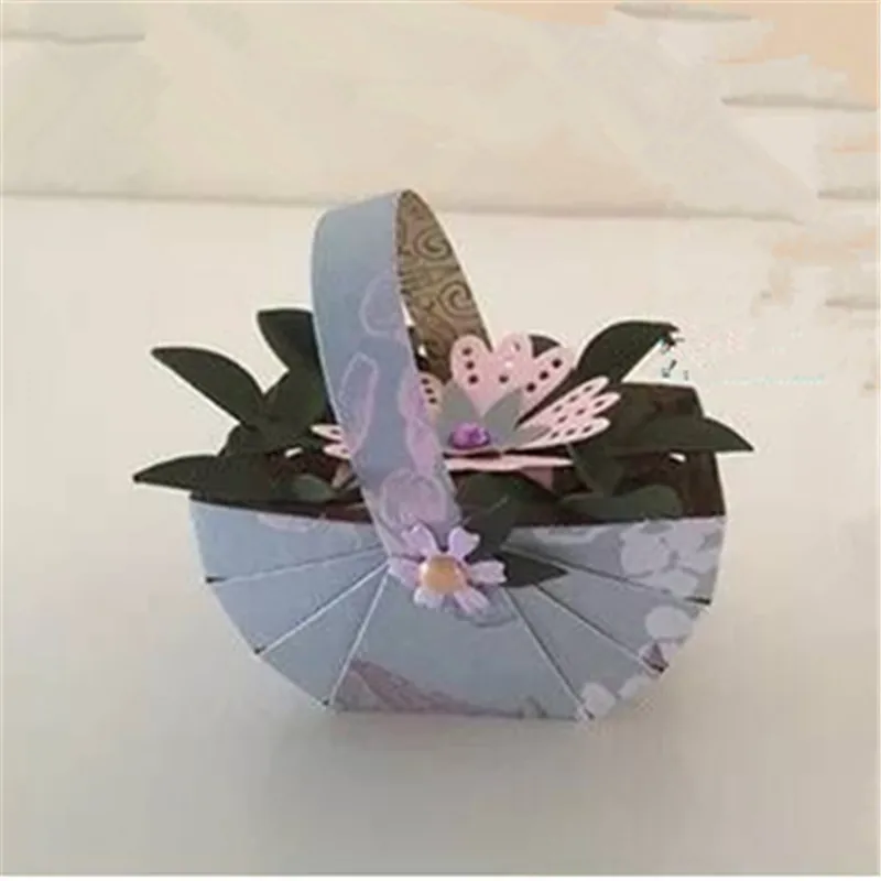 

Flower basket Metal Cutting Dies Stencils for Scrapbooking DIY Photo Album Embossing Folder Paper Decorative Supplies