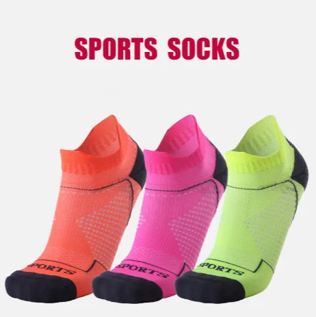 

HOT Men Women Professiona Breathable Sports Socks Running Fitness Basketball Cycling Compression Elastics Sport Sock for Adult
