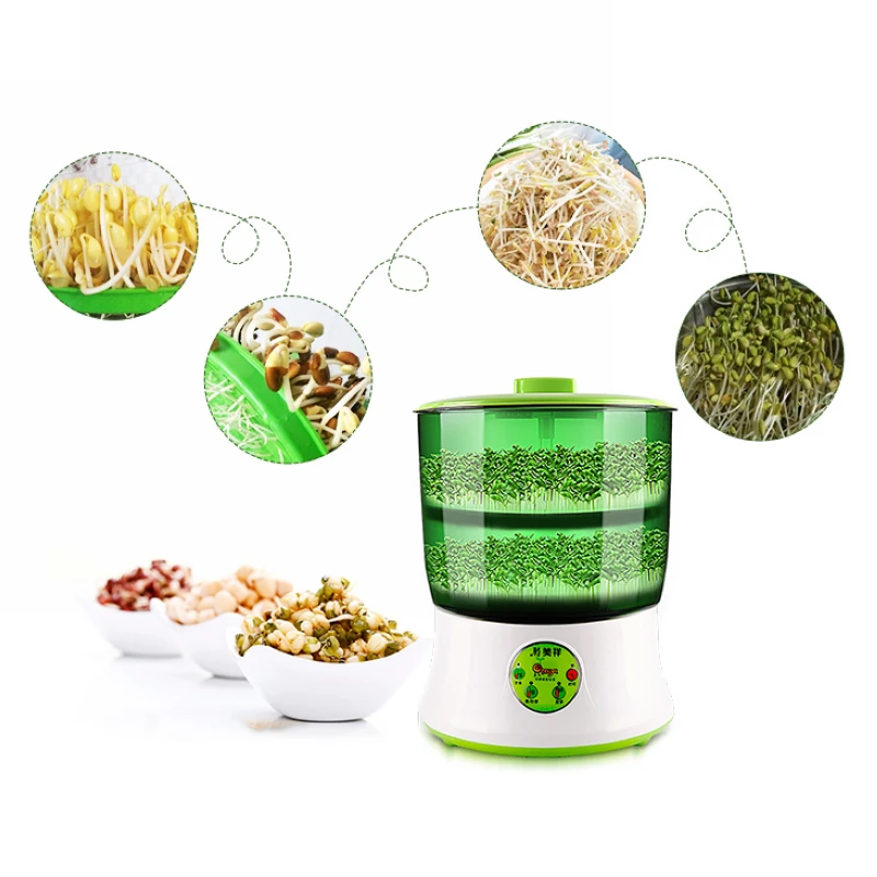 JX-LCLYL Automatic Bean Sprouts Machine Multi-functional Double Layer Homemade 220-240V