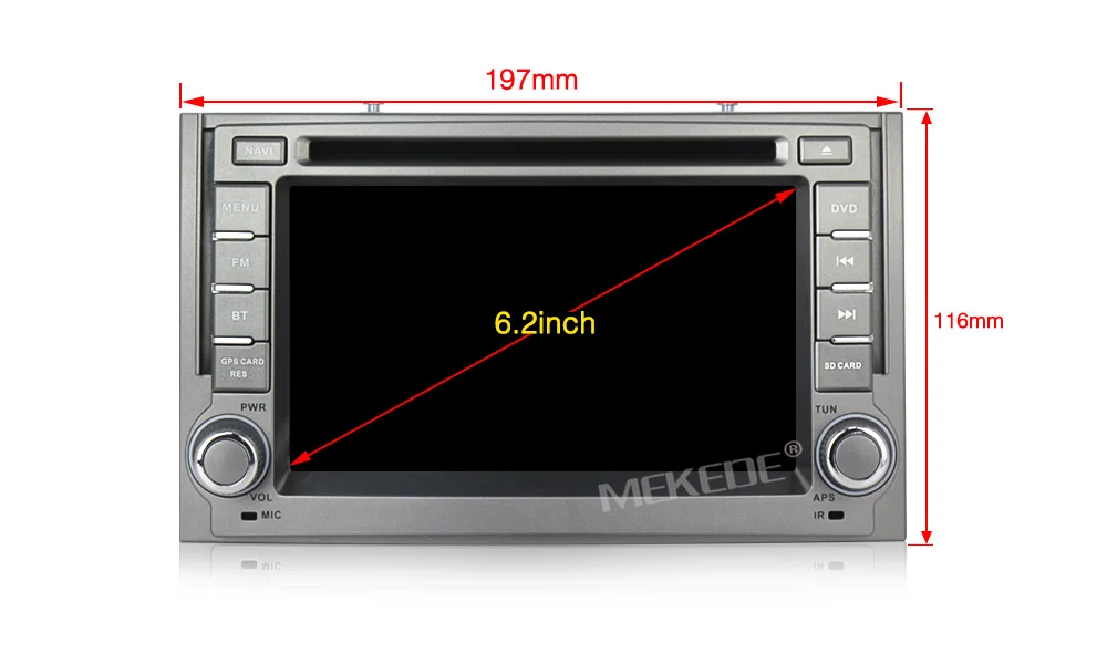 Cheap MEKEDE 2 Din Android 9 2G RAM For Hyundai H1 Grand Starex 2007-2016 GPS Stereo Radio Car Central Multimidia Player 7