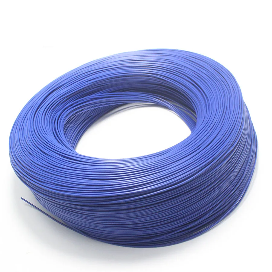 5 метров UL1007 UL-1007 провод кабель 24AWG 11/0. 16TS 80C 300V 1,4 мм ПВХ электронный кабель UL сертификация 10 цветов для DIY - Цвет: Синий