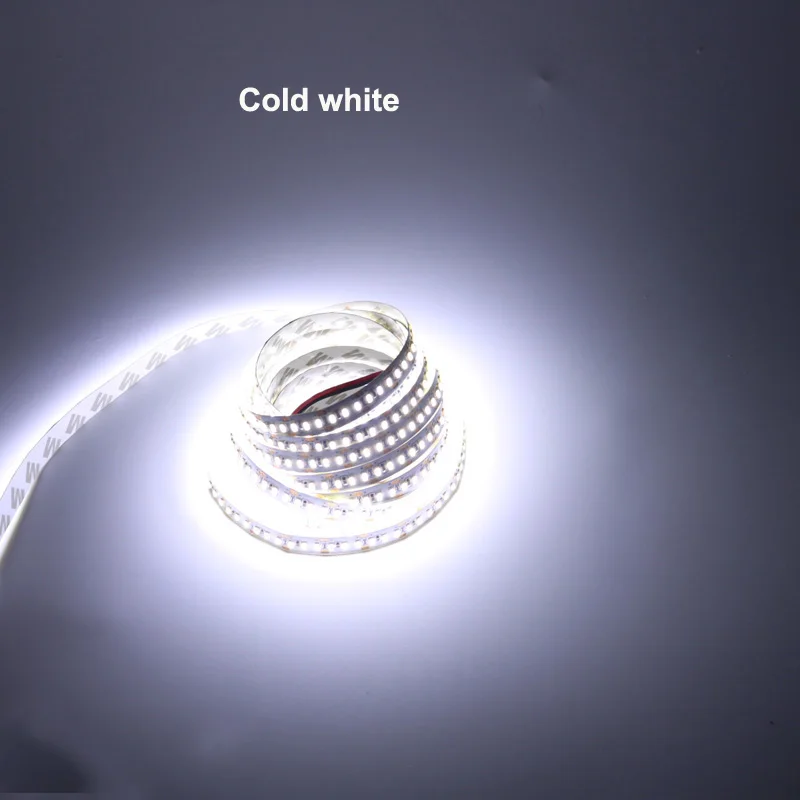 5 м 600 светодиодные ленты светильник SMD 2835 120LED/m AC/DC 12 V гибкий катушка s лампы