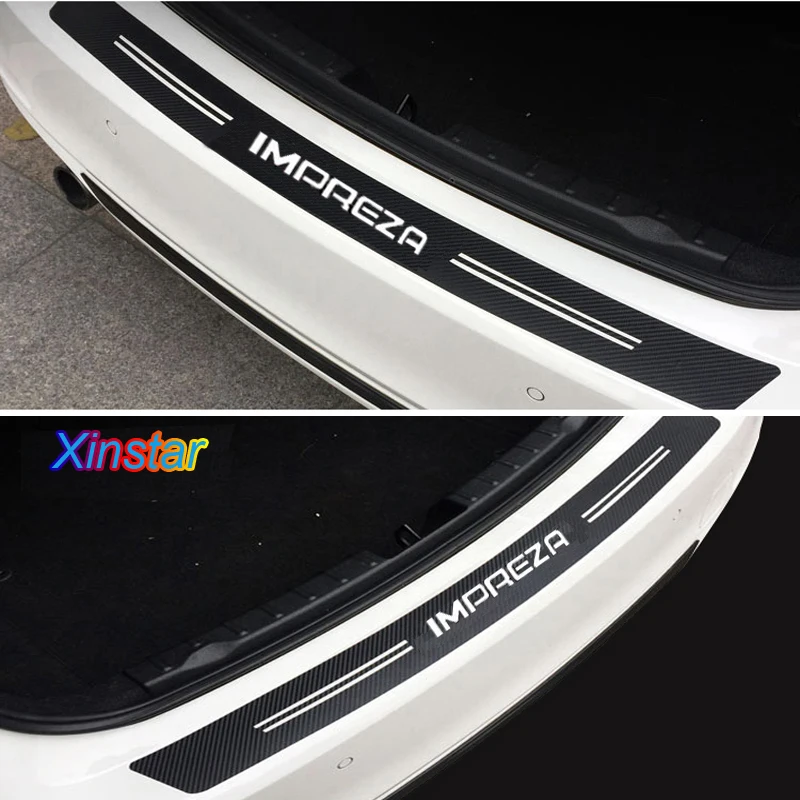 

New Carbon fiber car bumper sticker For SUBARU Impreza WRX STI