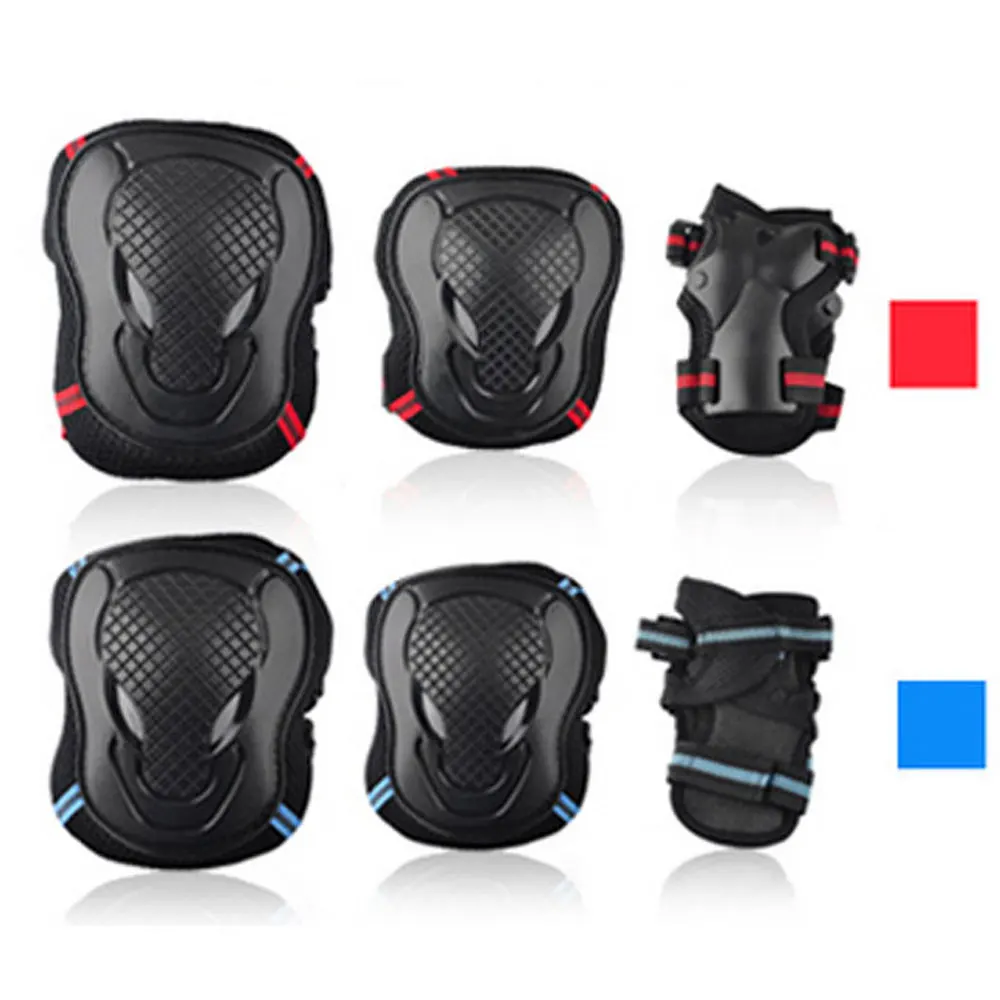 6pcs Skating Protective Gear Sets Elbow Knee Pads Bike Skateboard For Adult Kid Elastic Brace 6pcs Skating Protective Gear Sets Elbow Knee Pads Bike Skateboard For Adult Kid Elastic Brace