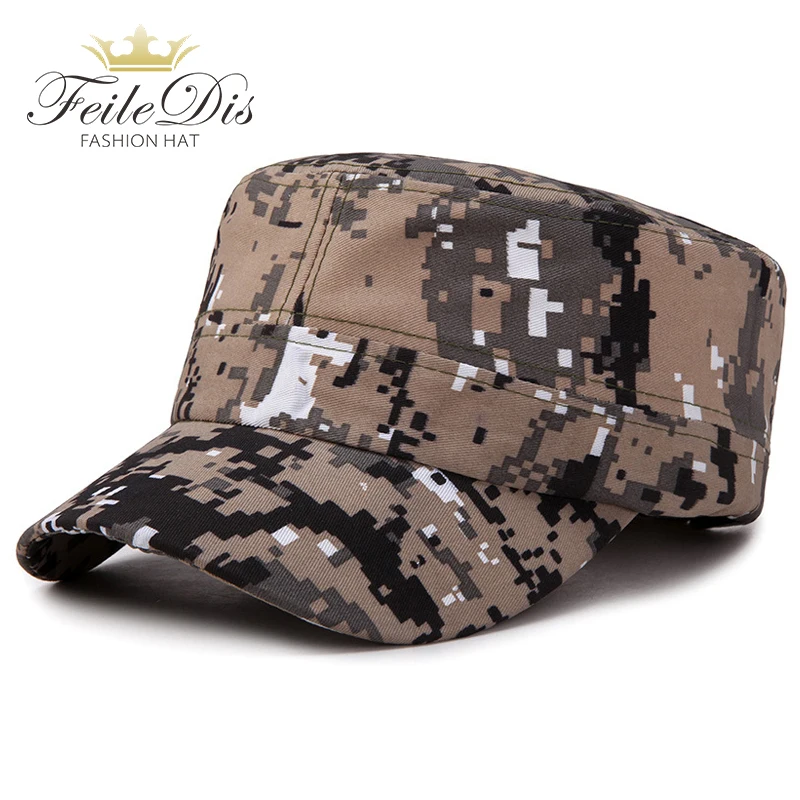 

[FEILEDIS]Classic Men Military Caps Men's Women's Fitted Baseball Caps Adjustable Army Camouflage Sun Hats Outdoor Sports hat