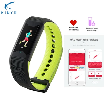 

Kinyo Medical level Sport Smart Bracelet Heart Rate 24H Tracker Health Fitness Blood Oxygen Wristband Sleep Smart Watch Men B31