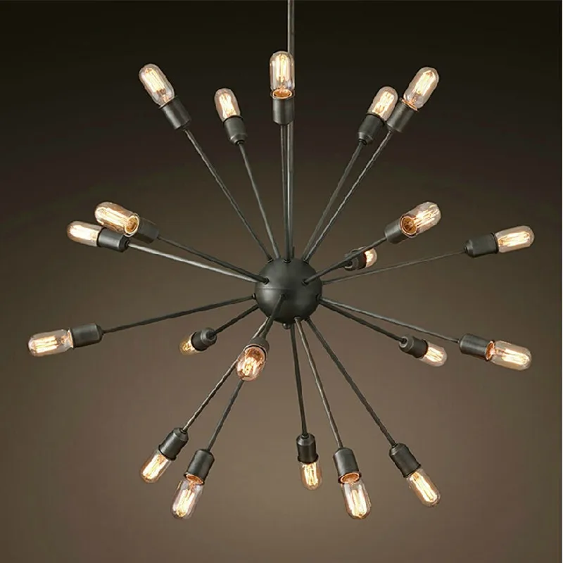  Loft Industrial Adjustable Spider Pendant Light Retro Creative personality Nordic Iron Satellite La - 32966747641