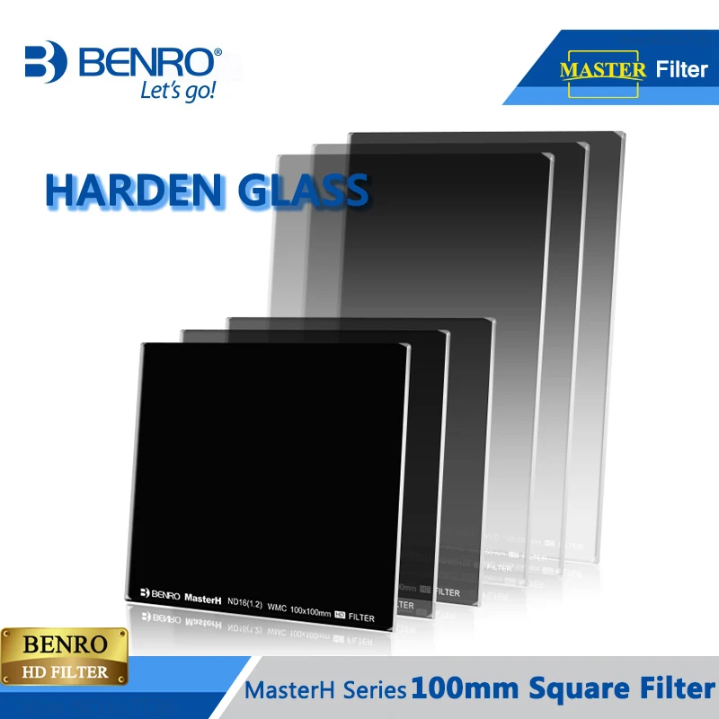

BENRO Master Harden 100mm Filter GND ND Harden Glass Square HD Filter WMC ULCA Coating Filters DHL Free Shipping