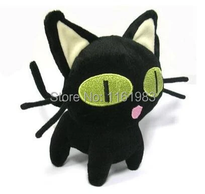 新しい到着trigunぬいぐるみかわいい猫ぬいぐるみ17センチtrigun kuro猫(黒猫)ぬいぐるみ