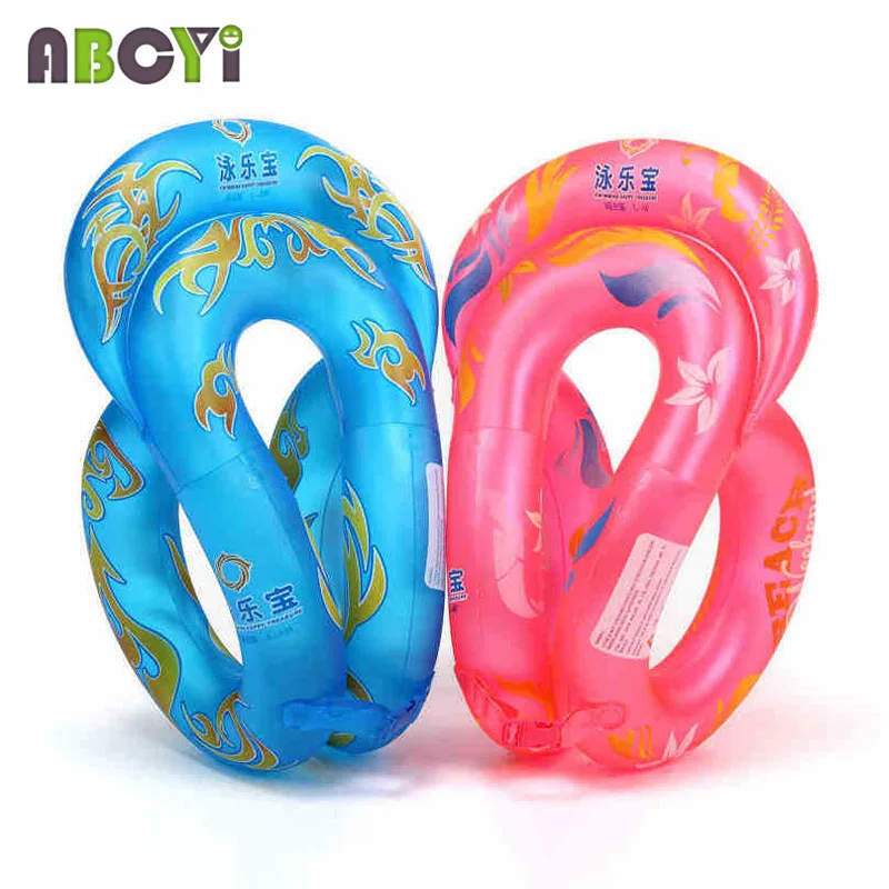 

New 0.35mm Thick Inflatable Baby Neck Swim Ring Piscina Water Toy Pool Float Children Adult Arm Floats Swimming Circle Life Vest
