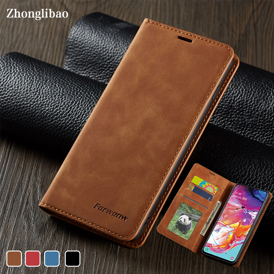 

Luxury Leather Case for Samsung Galaxy A70 A50 A30 Magnetic Flip Wallet Stand Card Holder Kickstand Book Cover A 50 70 30 2019