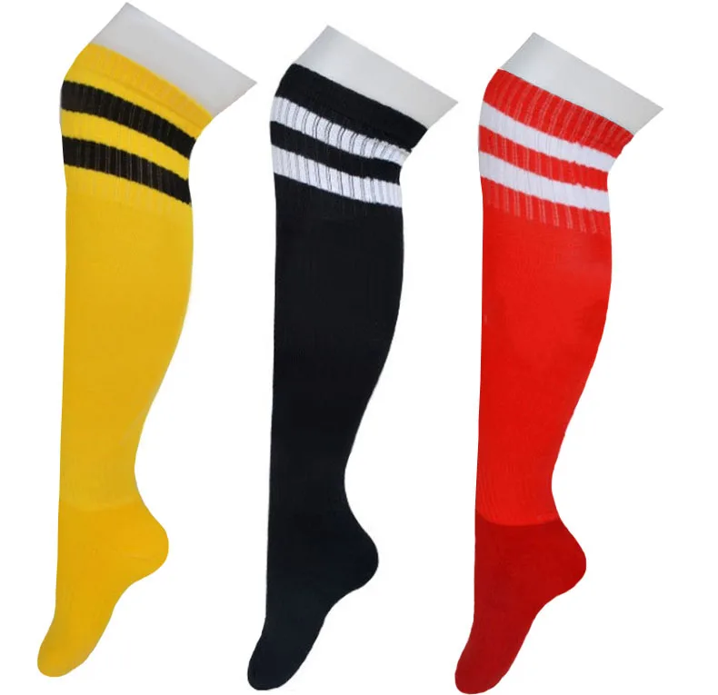 

1pair Top Quality Football Socks Polyester Soccer Sock for Mens Sports Durable Long Cycling Sock Thickening Sox medias de futbol