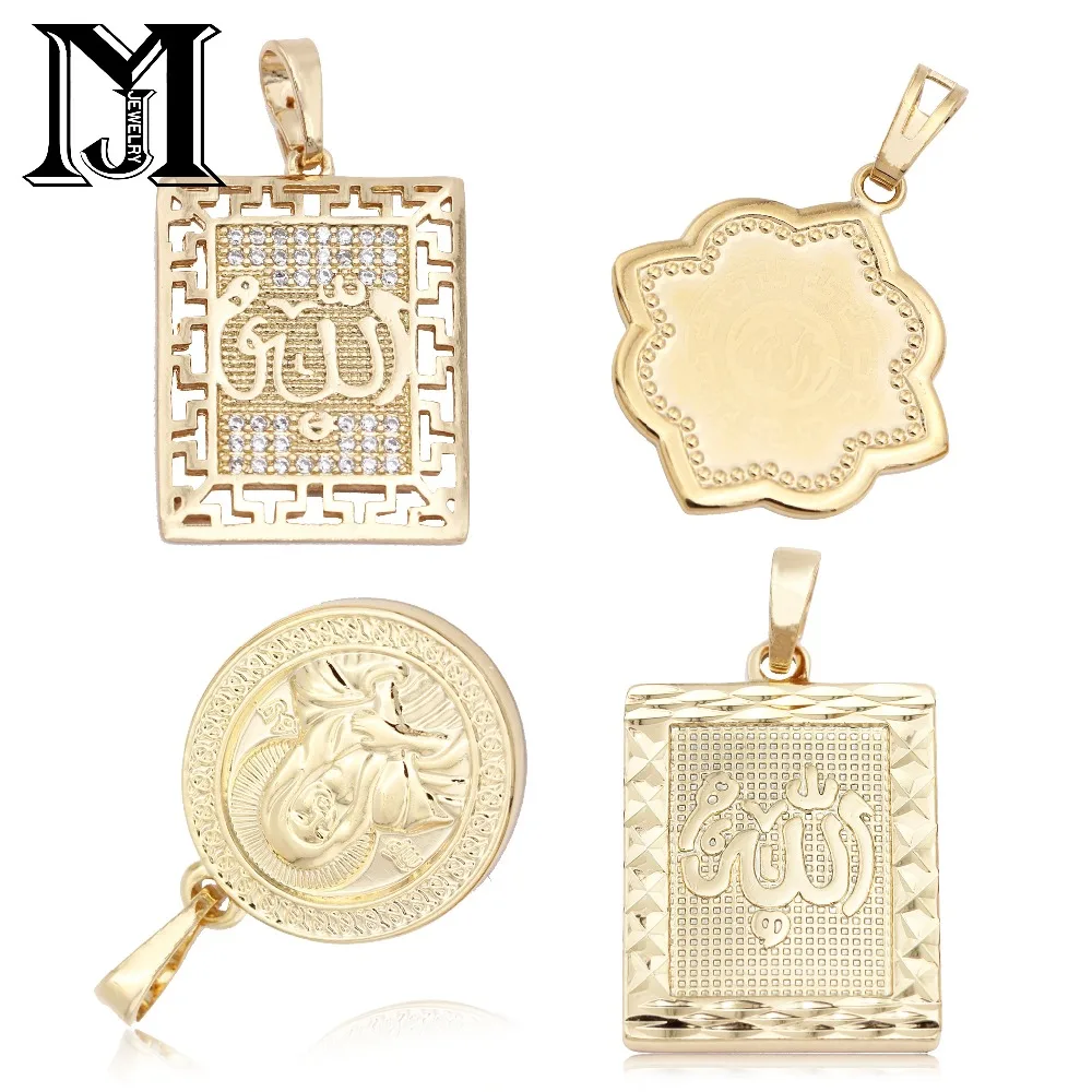 

JiaMu hot Various styles of Catholic religious zircon pendant hollowings 585 rose gold chain for wowen's men's necklace