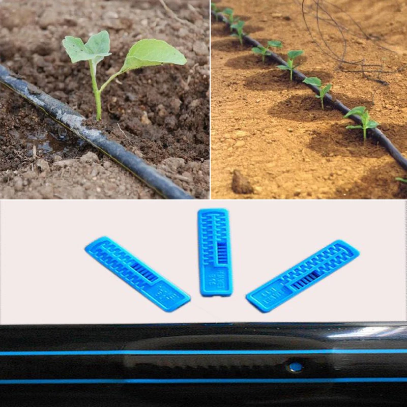 

Garden Drip Tape Watering System Flat Streamline Soaker Hose 16*0.2mm thickness 30cm/15cm Space 30/40/50 Meters Drip Belt