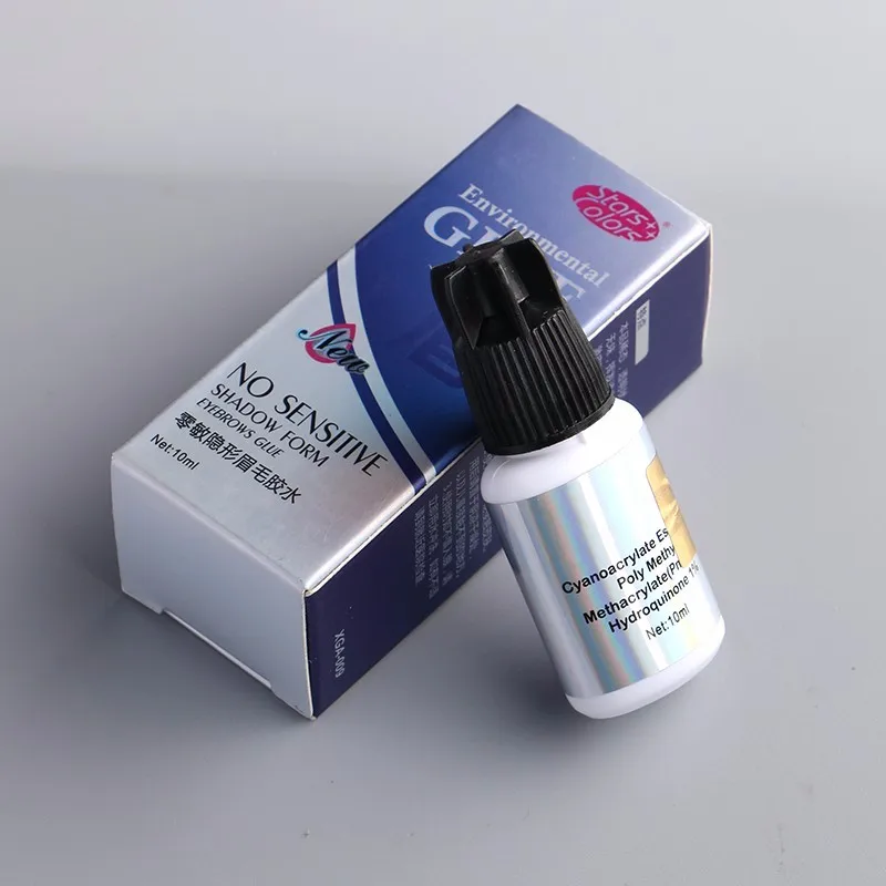 

10ml Clear eyelash eyebrow extension glue individual eyebrow glue adhesive No Sensitive No Odor Long Lasting 30days