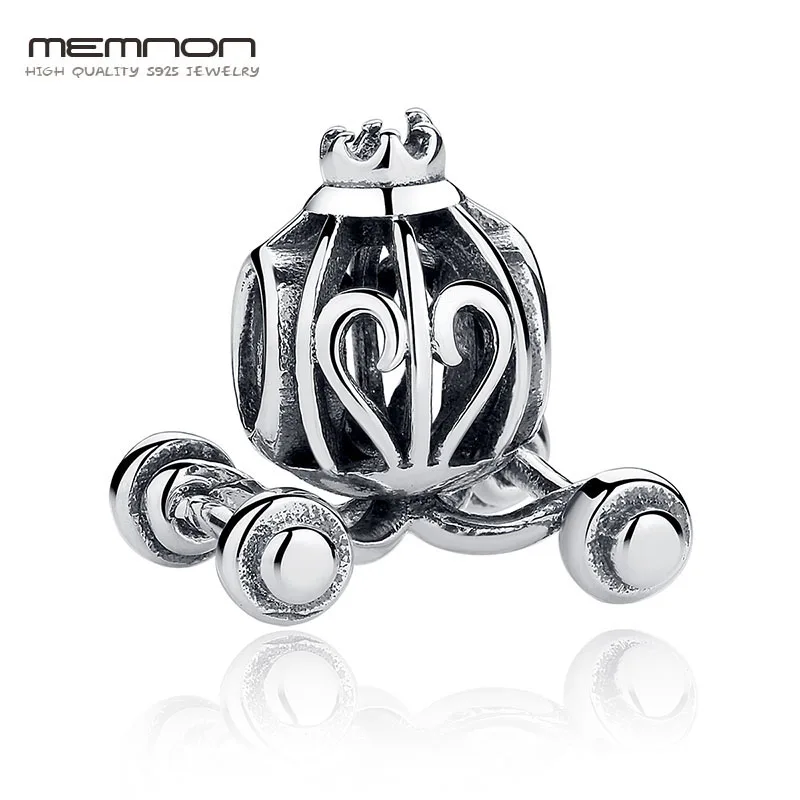 

Memnon Vintage 925 Sterling Silver Pumpkin Car Charms Fit Bracelets bangles DIY for fine Jewelry Accessories for women MCC005