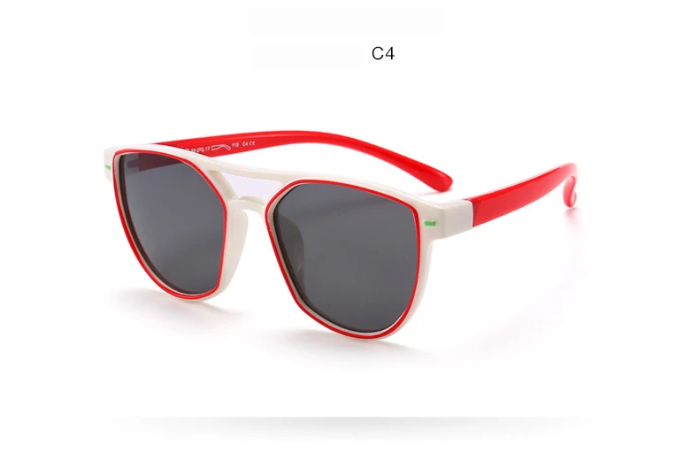 Для маленьких детей солнцезащитные очки Поляризованные Кошачий глаз ребенка безопасности покрытие очки Polaroid Солнцезащитные очки Мода TR90 Оттенки Óculos