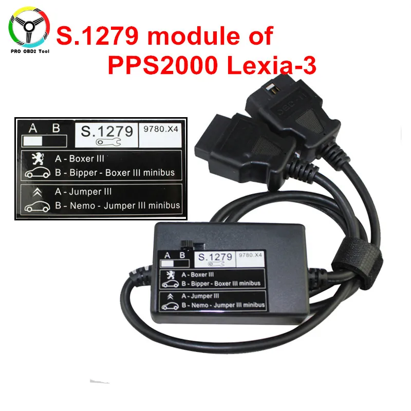 

Best Quality S.1279 Module of For Lexia3 PP2000 OBDII Interface S1279 Cable Do Cars For Lexia 3 Diagnostic Tool Free Shipping