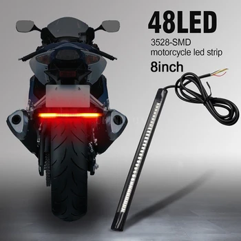 

500Pcs/Lot Universal Flexible 18 LED Motorcycle ATV Tail Brake Stop Turn Signal Strip Light