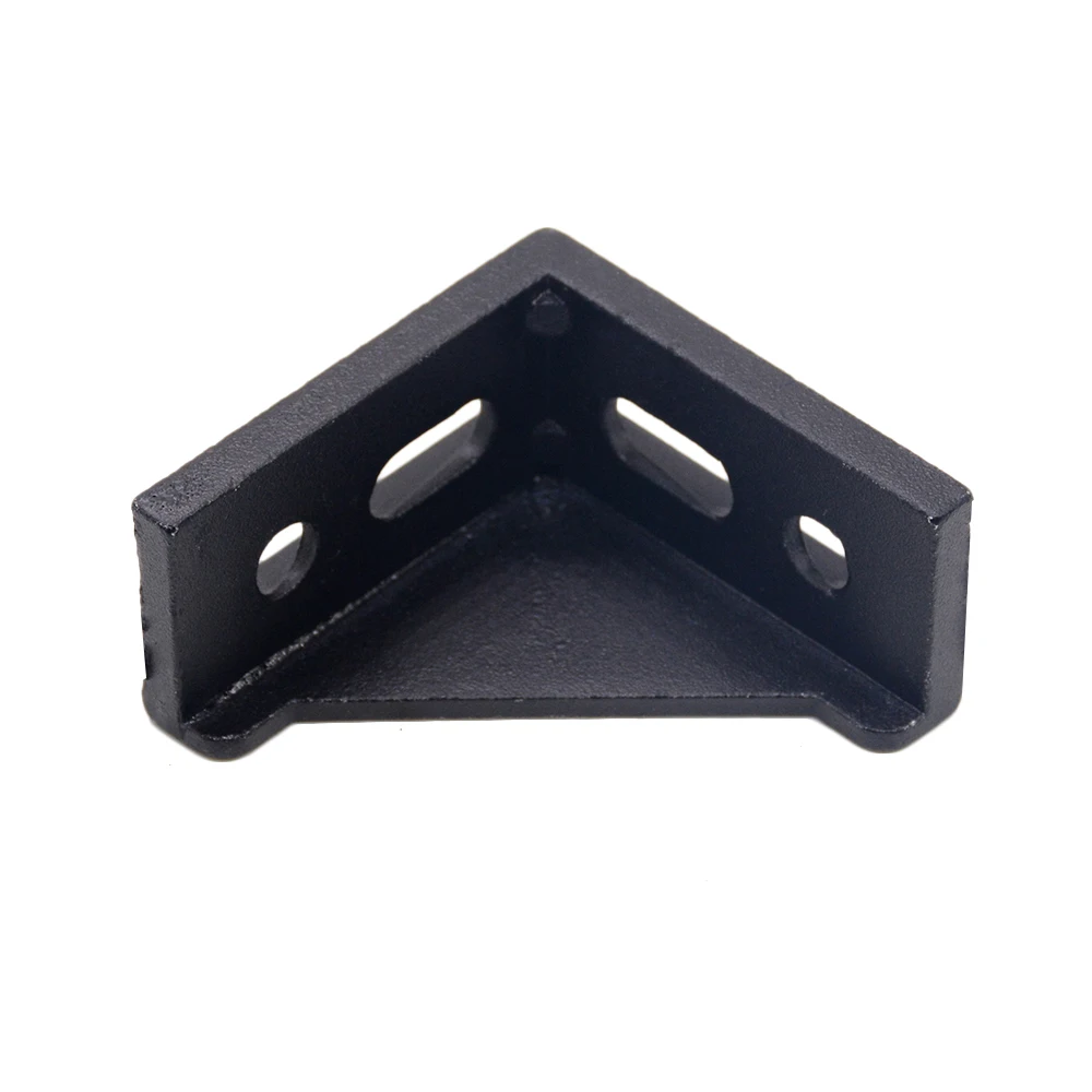 5pcs/10pcs 3030 Corner Bracket Fitting Black Angle Aluminum Connector 3060 4040 4080 for Industrial Aluminum Profile