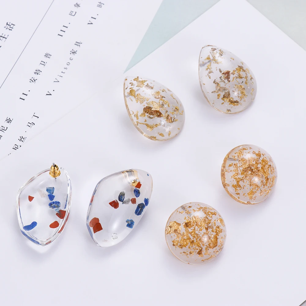 

2019 New Japan Sweet Irregular Geometric Irregular Transparent Acrylic Waterdrop Stud Earrings for Women Girl Party Jewelry Gift