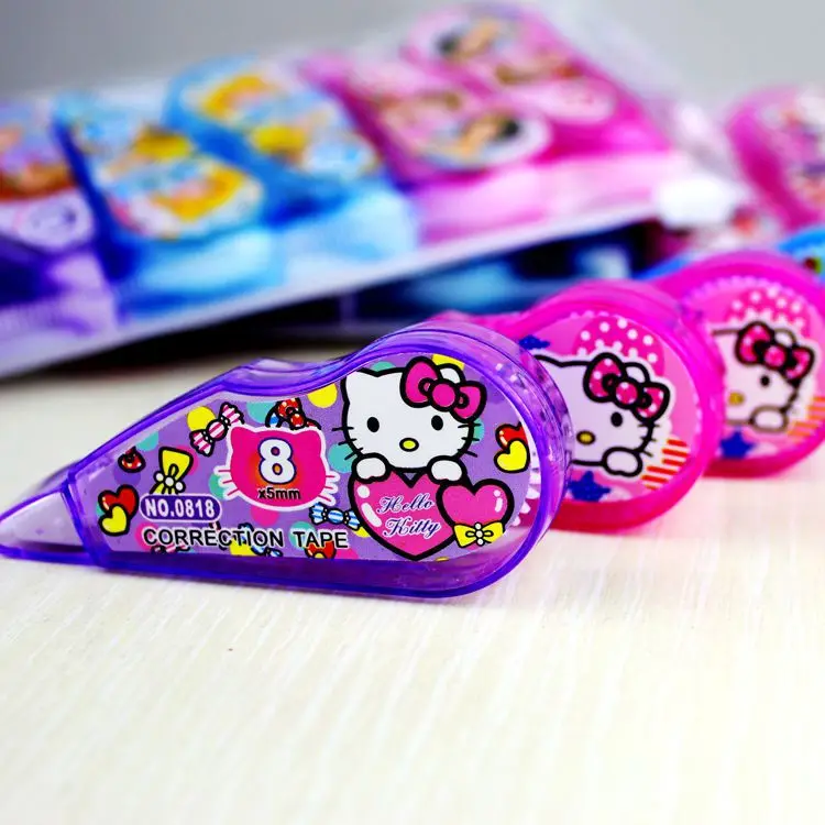 

6pcs Mickey cartoon Hellokitty correction tape Correction Tape Frozen correction fluid correction with students