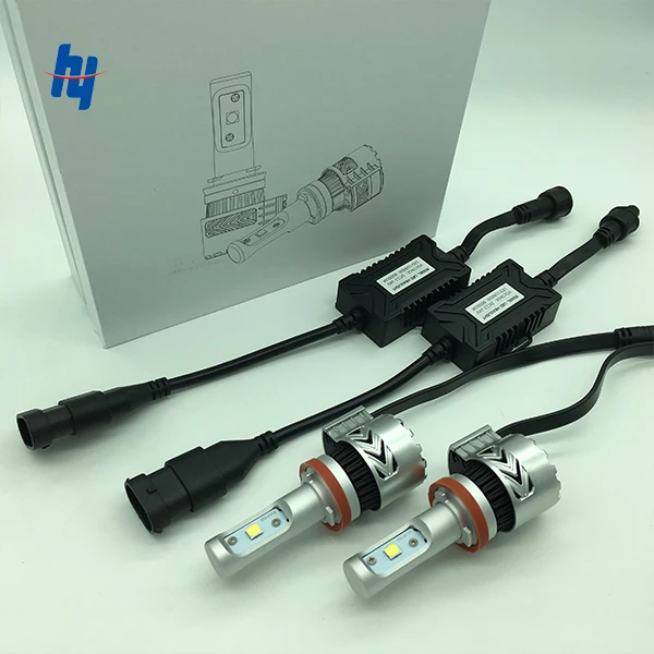2pcs set 12000LM C REEXHP50 72W 8G car font b LED b font headlight lamp kit