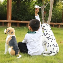Dorimytrader New Cute 55cm Big Simulated Animal Dog Плюшевая игрушка 22 '' Гигантские фаршированные мягкие мультяшные собаки Дети играют в куклы Детские подарок