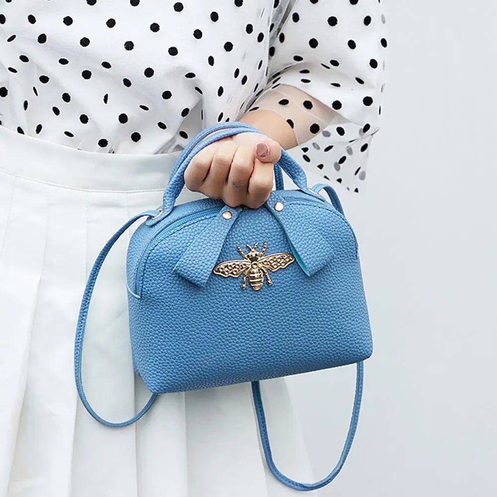 

Summer Women Shoulder Bags Fashion Cute Bee Crossbody Bag PU Leather Casual Handbag Crossbody Bag Phone Coin Messenger Bags