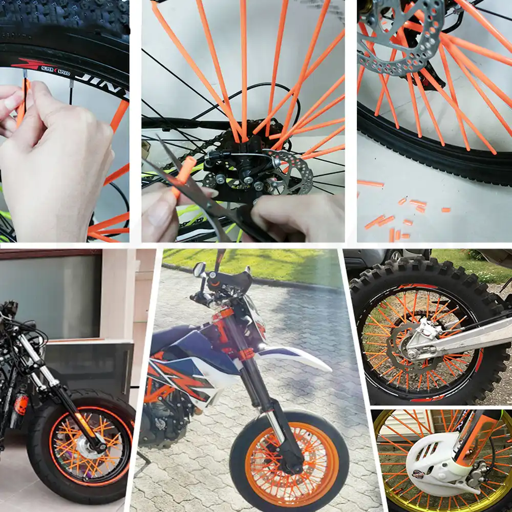 Detail Feedback Questions About Motocross Bike Wheel Rim Spoke Skins