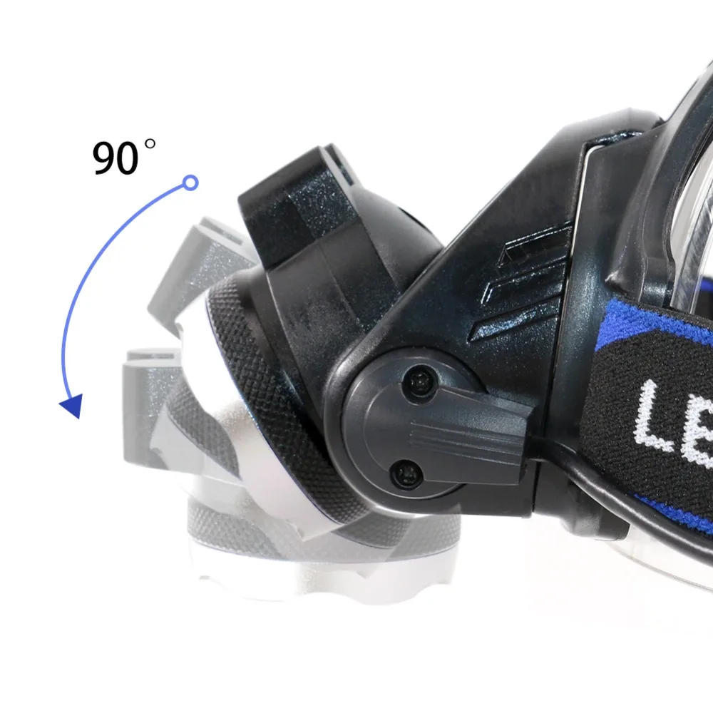 Buy PANYUE 10PCS Camping Running Head Lamp Light Sensor Headlamp XML T6 18650 USB Rechargeable High Power Headlamp Headlight