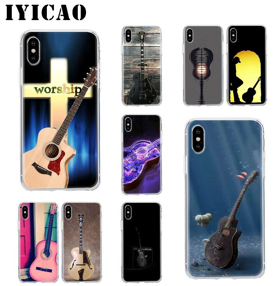 IYICAO Жесткий Чехол для гитары iPhone 4 4S 5 5S Se 6 7 7plus 8 8Plus X XS MAX XR 6s Plus 11 pro max | Мобильные