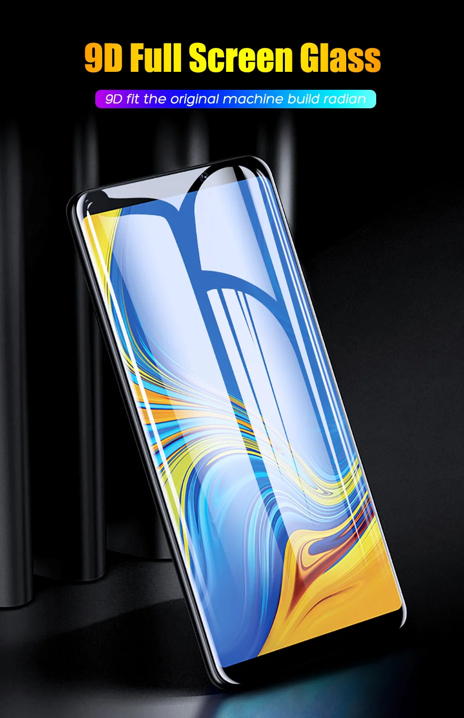 9D Protective Glass For Samsung Galaxy A7 2018 A5 A6 A8 J4 Plus J8 Screen Protectors 9H Film Tempered Glass For Samsung J6 2018 (1)