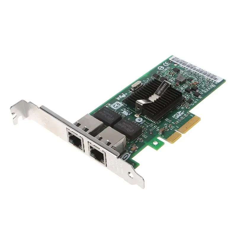 

PCI-Express Dual Port 10/100/1000Mbps Gigabit Ethernet Card Server Adapter NIC EXPI9402PT Controller Intel 82571