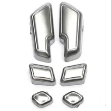 6 шт. хромированные кнопки регулировки дверного сиденья автомобиля переключатель для E Class W204 W205 W212 W218 X204 X166 C E GLK GL ML CLS GL