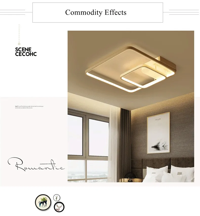 modern led ceiling lights for living room bedroom minimalist square ceiling lamp 6