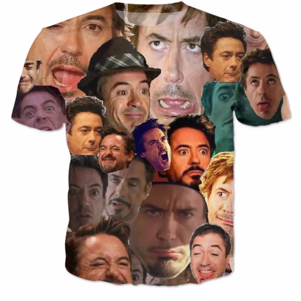 Women/Men Robert Downey Jr. Paparazzi Funny Face Collage T Shirt RDJ Bob  Bobby Rubber Ducky Ron LOL HAHA Tops T Shirt Tees|t shirt|tee teetees men -  AliExpress