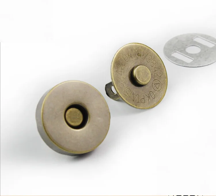 25 set/lot 14mm*3.5mm Antique Bronze silver Button for Bags