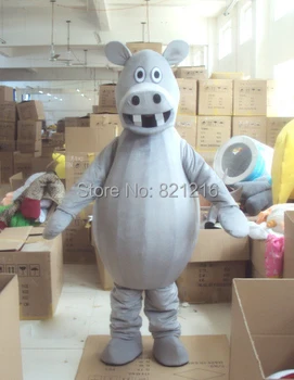 

Brown River Horse Mascot Costume Hippo Hippopotamus Fancy Dress Cartoon Character for Halloween party event