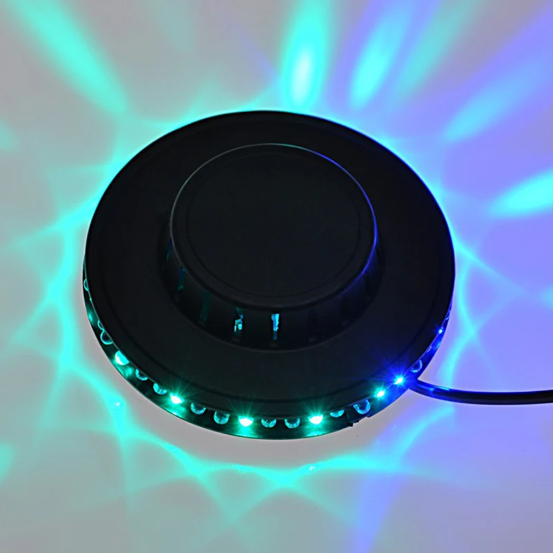 

Colorful EU/US Plug 110-220V Rotary Stage Light Durable RGB Flashing Lights Disco Ballroom KTV Bar Club Party Lighting