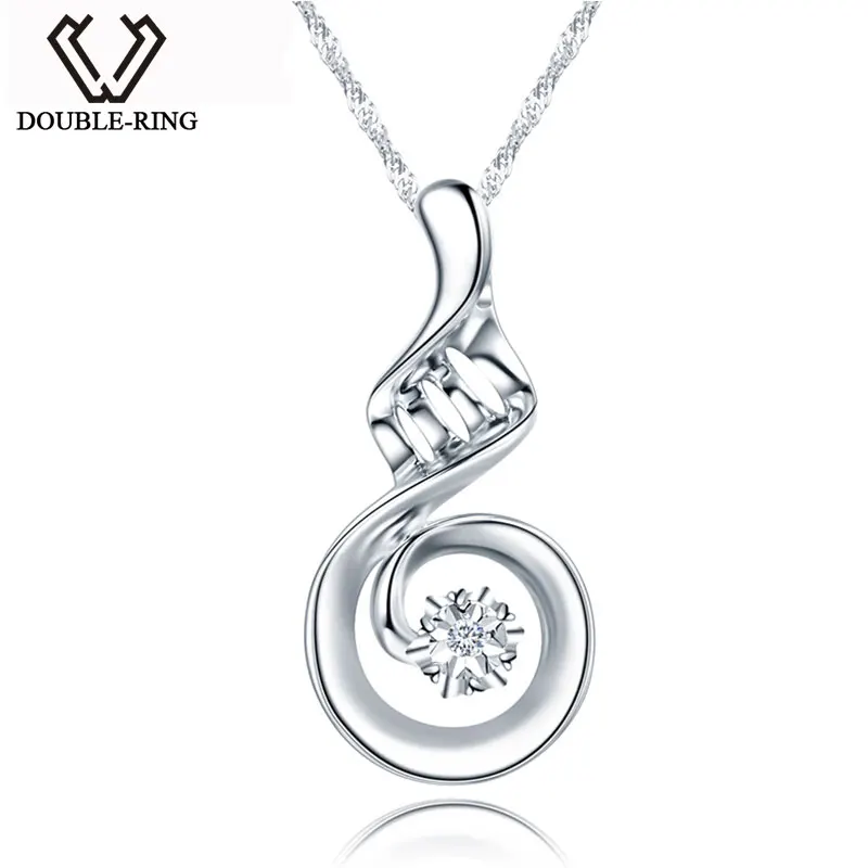 Женское ожерелье из серебра 925 пробы с бриллиантами карата|fine jewelry|jewelry pendantjewelry