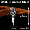 Beier new store 316L Stainless Steel Domineering Necklace Pendant Classic Animal Dragon House Men's Pendant LLBP8-414P ► Photo 3/6