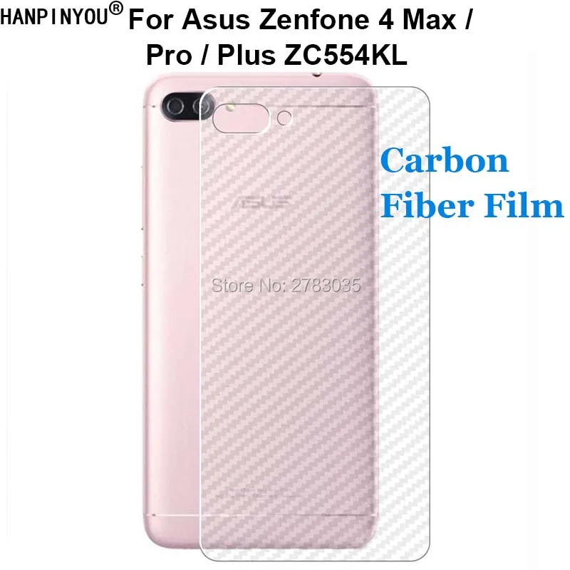 Для Asus Zenfone 4 Max ZC554KL 5 &quot3D Защитная матовая пленка для задней панели из углеродного