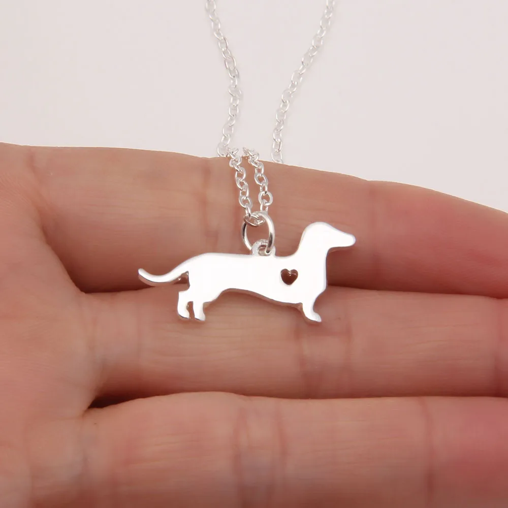 Dainty Dachshund Necklace Doxie Sausage Dog Memorial Gift Puppy Doggy